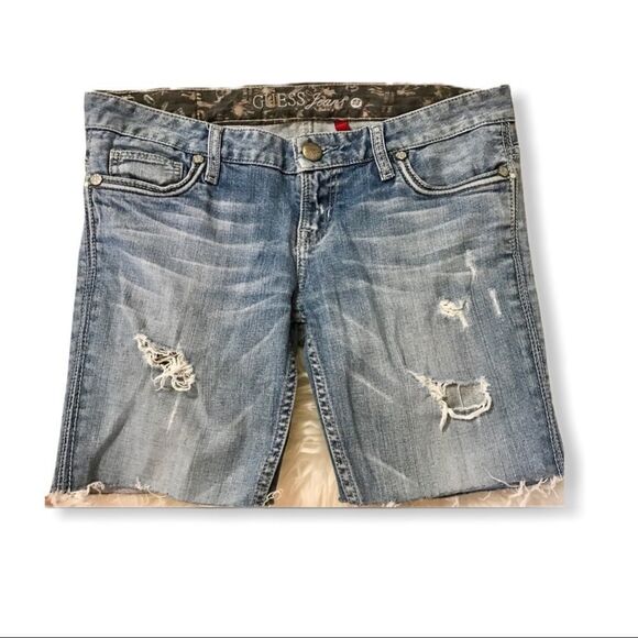 Guess Cut-Off Denim Shorts - Picture 9 of 9